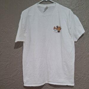 Vintage Hanes White Short Sleeve Tee Classic Crew Neck Size L